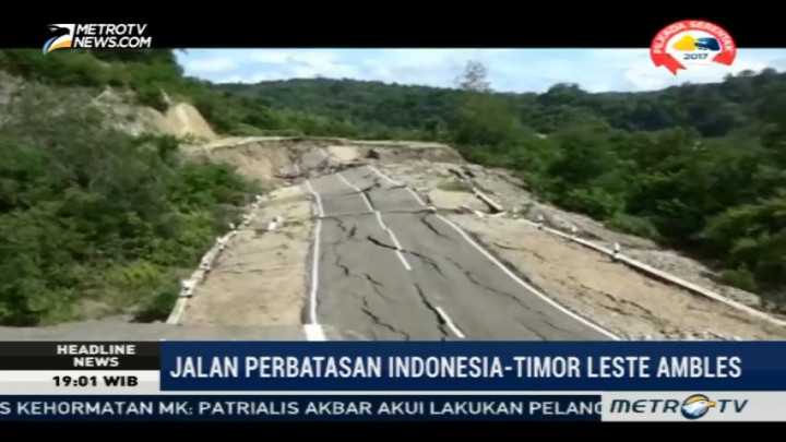 Jalan di Perbatasan RI-Timor Leste Ambles, Tiga Desa Terisolir