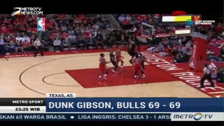 Houston Rockets Kalahkan Chicago Bulls 121-117