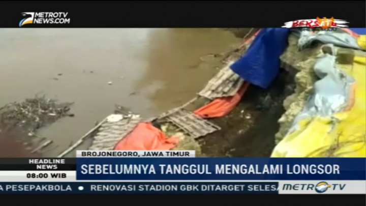 Tanggul Sungai Bengawan Solo Terancam Jebol
