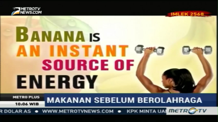 Makanan yang Baik Dikonsumsi Sebelum Berolahraga