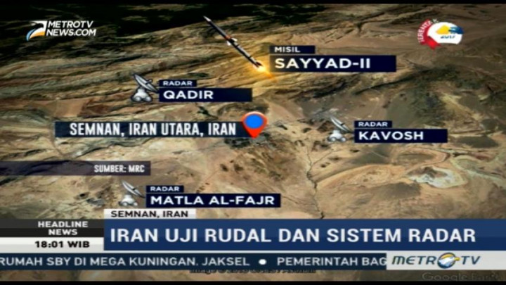 Iran Uji Coba Rudal dan Sistem Radar