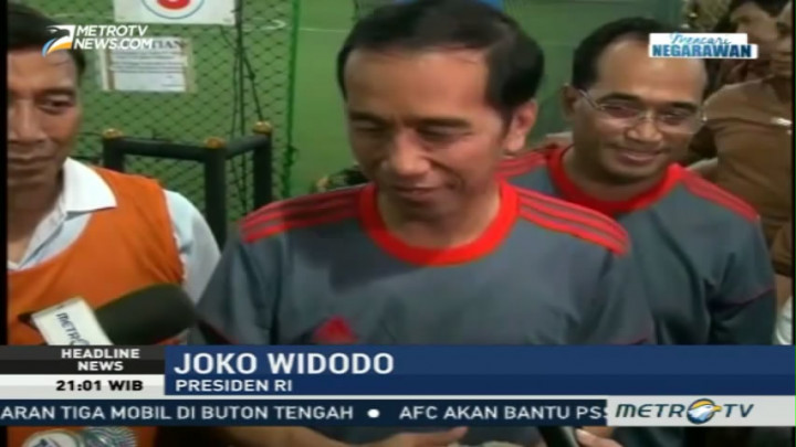 Hari Pers Nasional, Jokowi Ajak Wartawan Tanding Futsal
