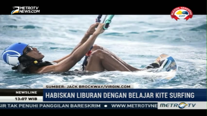 Obama Nikmati Liburan di Pulau Pribadi Richard Branson