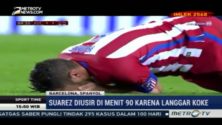Luis Suarez dan Sergi Roberto dapat Kartu Merah Pertama