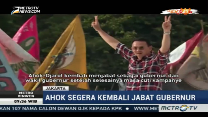 Cuti Kampanye Ahok Segera Berakhir