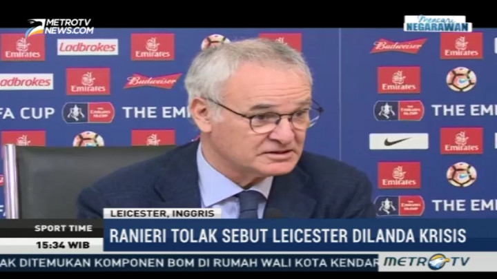 Ranieri Bantah Leicester dalam Kondisi Krisis