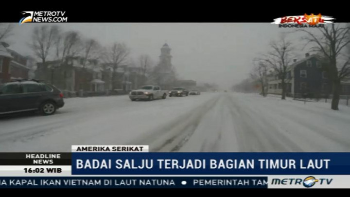 Sejumlah Sekolah di AS Diliburkan Akibat Badai Salju