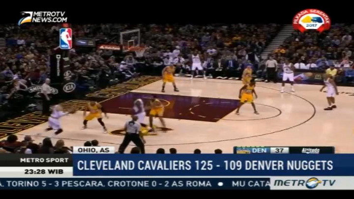 Cavaliers Tundukkan Denver Nuggets 125-109
