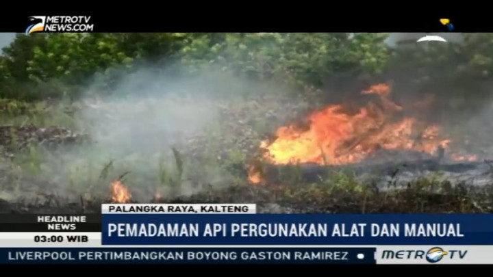 Tiga Hektare Lahan Gambut di Palangkaraya Terbakar