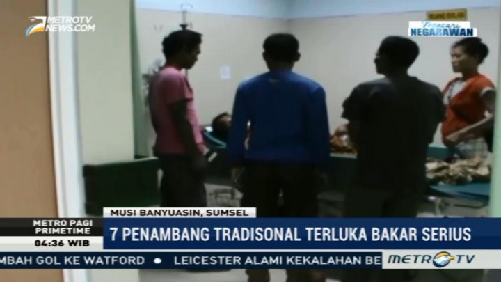 Sumur Minyak di Musi Banyuasin Meledak, Tujuh Penambang Luka Bakar