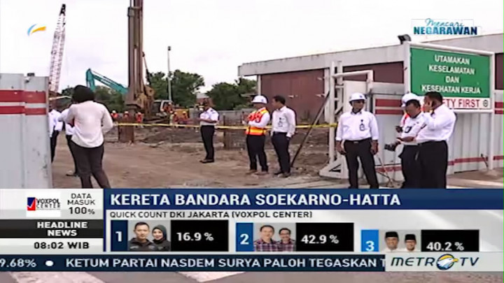 Pemerintah Optimis Proyek Kereta Bandara Rampung Juni 2017