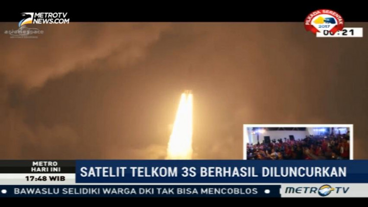 Satelit Telkom 3S Berhasil Diluncurkan