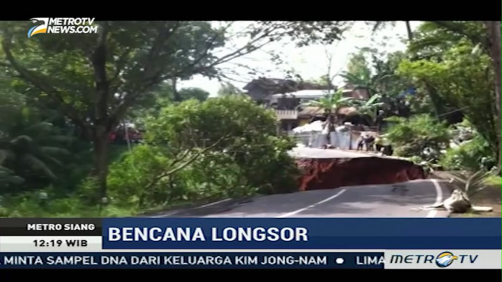 Jalan Penghubung Kuningan-Majalengka Ambles