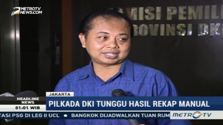 KPU DKI: Pilkada Putaran Kedua Tunggu Hasil Rekapitulasi Manual