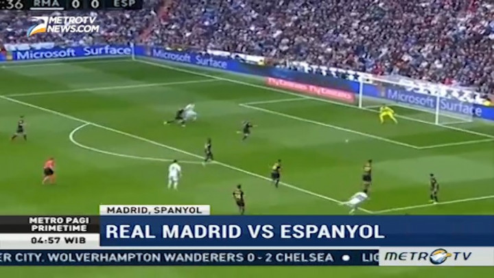 Kalahkan Espanyol, Madrid Kukuhkan Posisi Puncak Klasemen