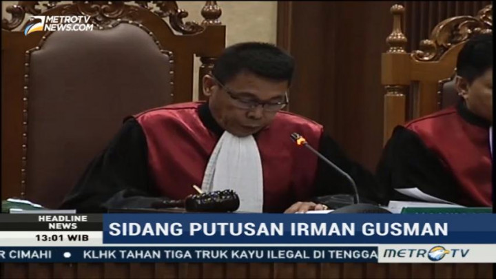 Irman Gusman Divonis 4,5 Tahun Penjara