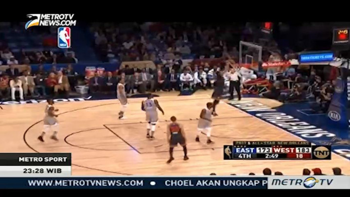 Anthony Davis Raih Gelar MVP NBA All Stars 2017