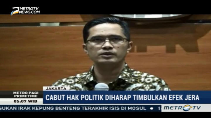 KPK Apresiasi Pencabutan Hak Politik Irman Gusman