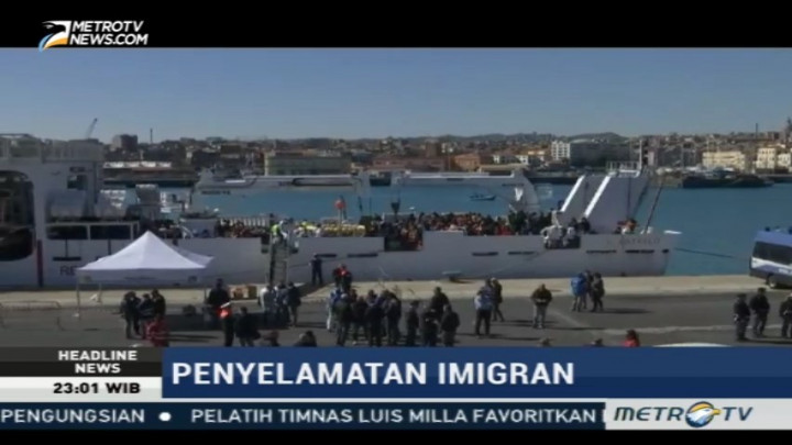 Ratusan Imigran Tiba di Italia