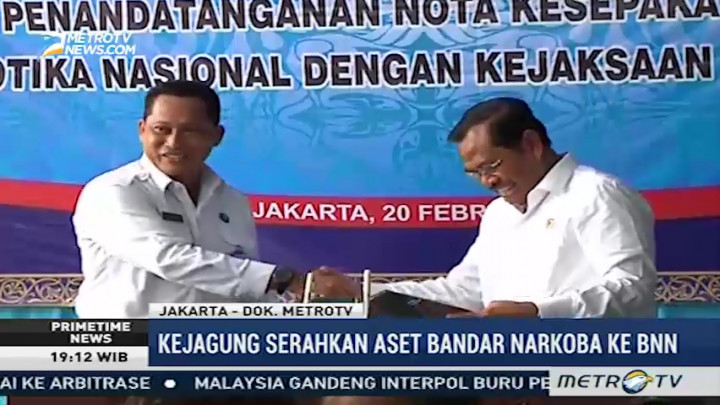 Kejagung Serahkan Aset Bandar Narkoba ke BNN