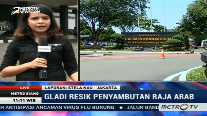 Gladi Resik Penyambutan Raja Arab Digelar di Bandara Halim