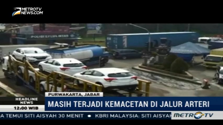 Jalur Arteri Masih Macet Meski Bus Bisa Lewati Jembatan Cisomang