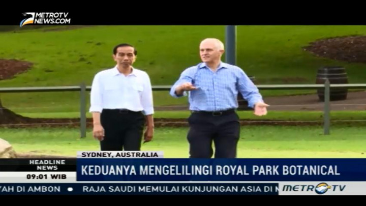 PM Australia Jalan Pagi Bersama Jokowi