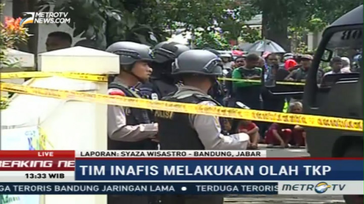 Tim Inafis Olah TKP Ledakan Bom di Bandung
