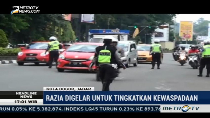 Polresta Bogor Gelar Razia Pascaledakan di Bandung