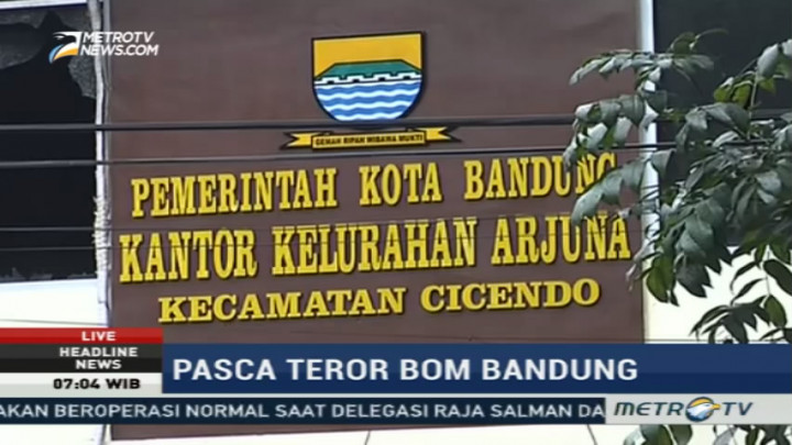 Pascateror Bom Bandung, Kantor Kelurahan Arjuna Masih Disegel