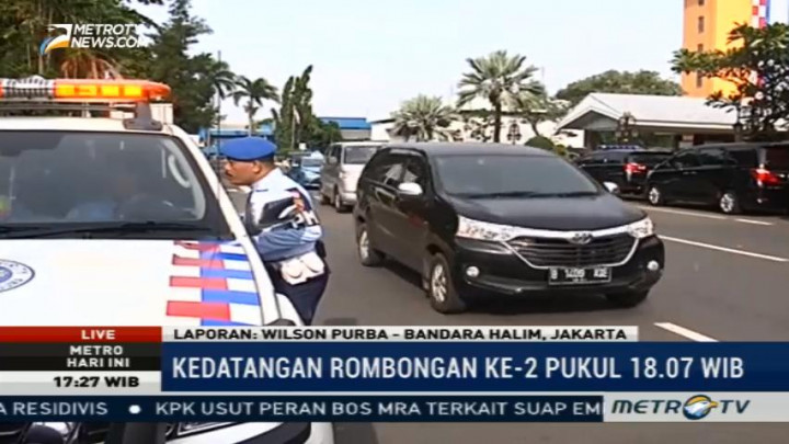 Pintu Masuk Bandara Halim Disterilkan Jelang Kedatangan Rombongan Kedua Arab Saudi