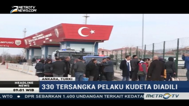 330 Tentara Pelaku Kudeta Turki Diadili di Sincan