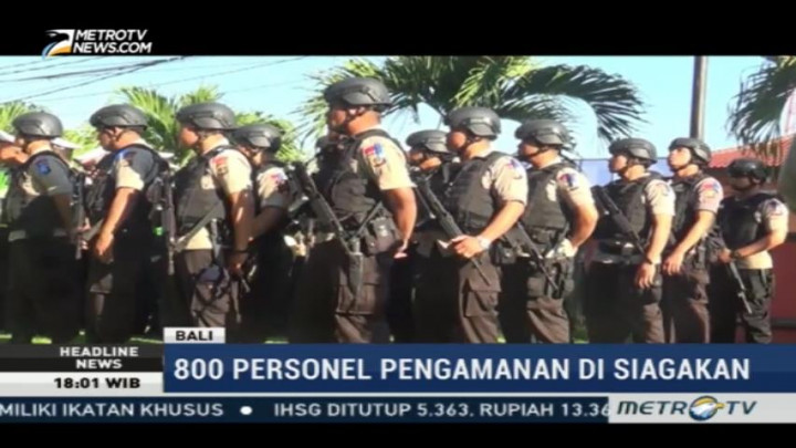 Polda Bali Siapkan 800 Personel untuk Pengamanan Raja Salman