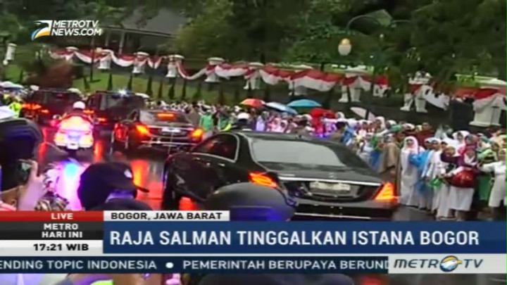Raja Salman Tinggalkan Istana Bogor
