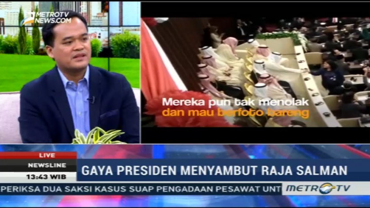 Gaya Presiden Menyambut Raja Salman (2)