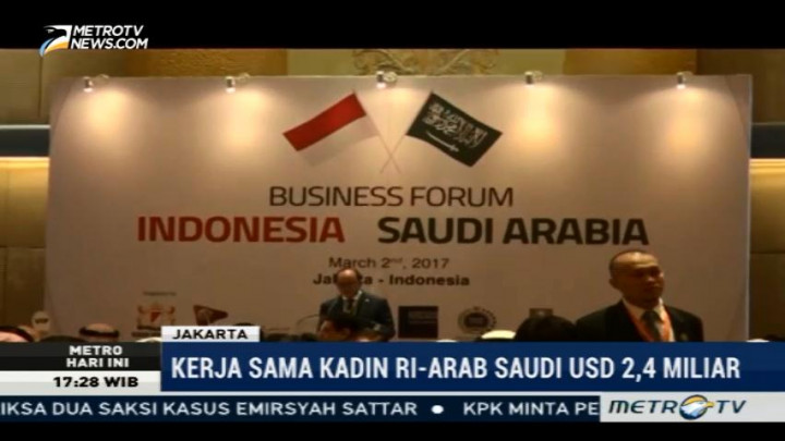 Kerja Sama Kadin RI-Arab Saudi Bernilai USD2,4 Miliar