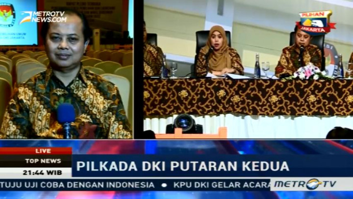 Rapat Pleno Terbuka Pilkada Molor, Ini Alasan KPU DKI