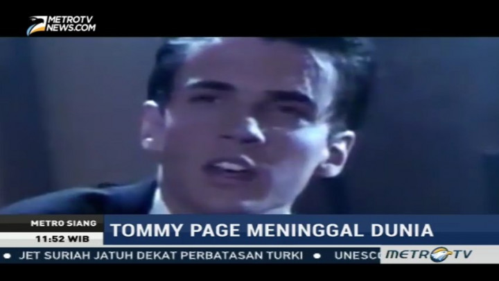Penyanyi Tommy Page Meninggal Dunia