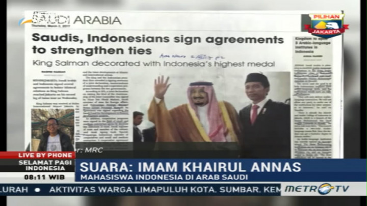 Vlog Jokowi dan Raja Salman Disambut Positif Warga Arab