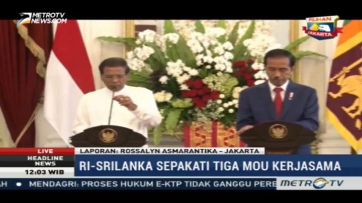 Indonesia-Sri Lanka Sepakati Tiga MoU
