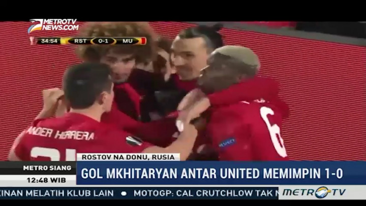 Highlight Liga Europa: MU Ditahan Imbang, AS Roma Tumbang