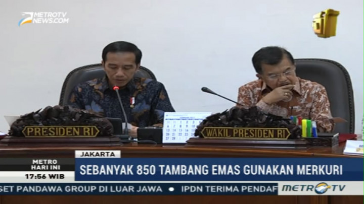 Jokowi Minta Penambang Hentikan Penggunaan Merkuri