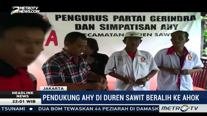 Pendukung Agus-Sylvi di Duren Sawit Beralih ke Ahok-Djarot