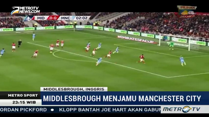 Manchester City Taklukkan Middlesbrough 2-0