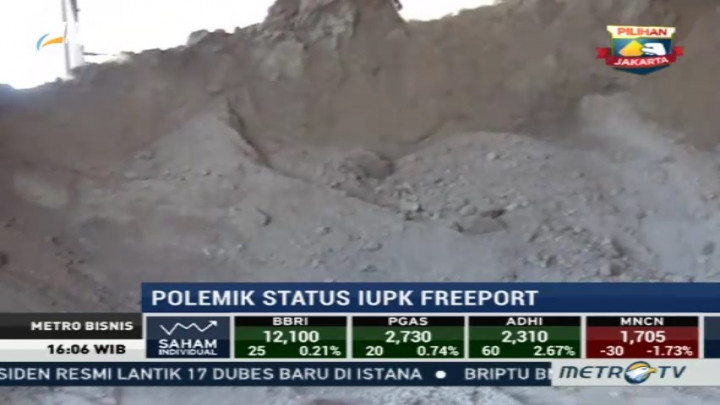 Konsentrat Freeport 'Menganggur' di Gudang