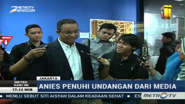 Tak Blusukan, Anies Penuhi Undangan Media Hari Ini
