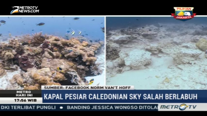 Kapal Salah Berlabuh, Terumbu Karang di Raja Ampat Rusak