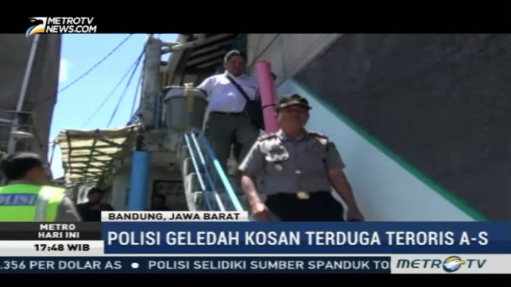 Polisi Amankan Sejumlah Buku dari Kamar Kost Terduga Teroris Cicendo