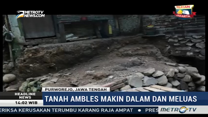 Tanah Ambles di Purworejo Meluas