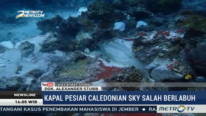 Foto Kerusakan Terumbu Karang Raja Ampat oleh Kapal Inggris